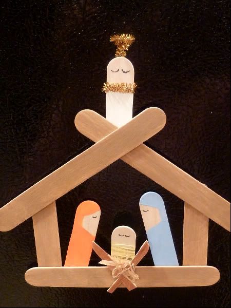 Nativity Craft with Popsicle Sticks