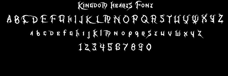 Kingdom Hearts Font