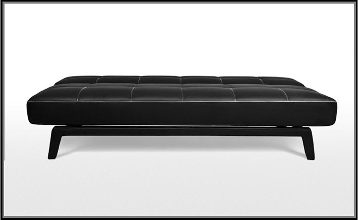 Divano letto 3 posti reclinabile salotto ecopelle nero sofa ... Divani 3 posti moderni