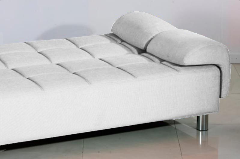 Divano letto 3 posti reclinabile salotto ecopelle bianco sofa ... Divani 3 posti moderni