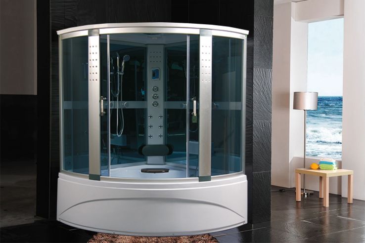 Cabina idromassaggio 150x150 box doccia vasca sauna bagno turco ...