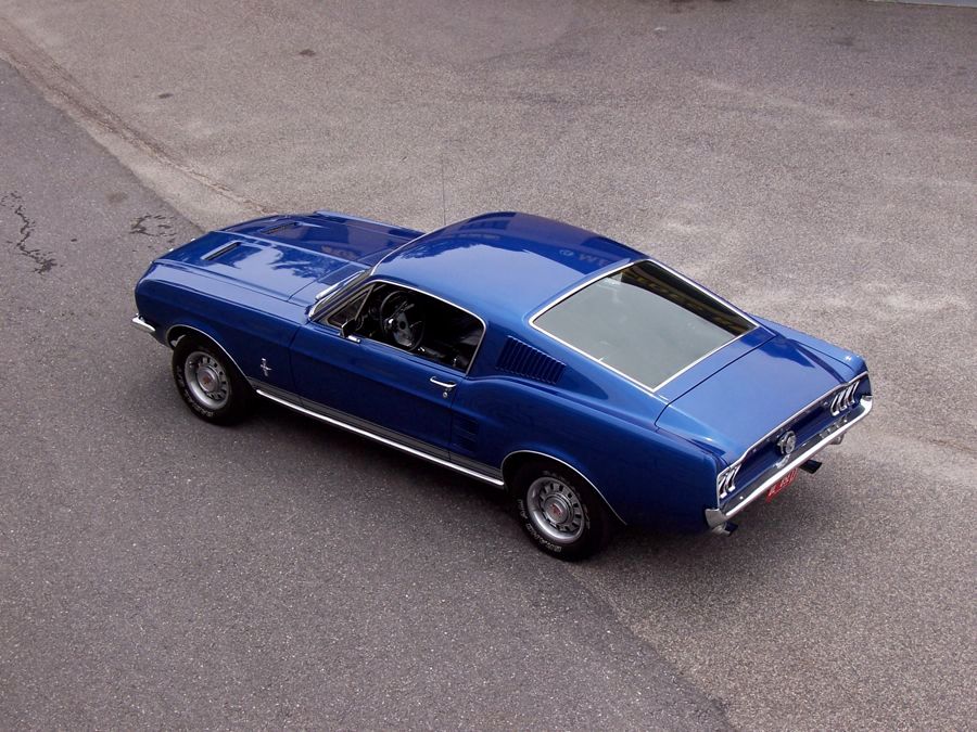 Blue Mustang Fastback