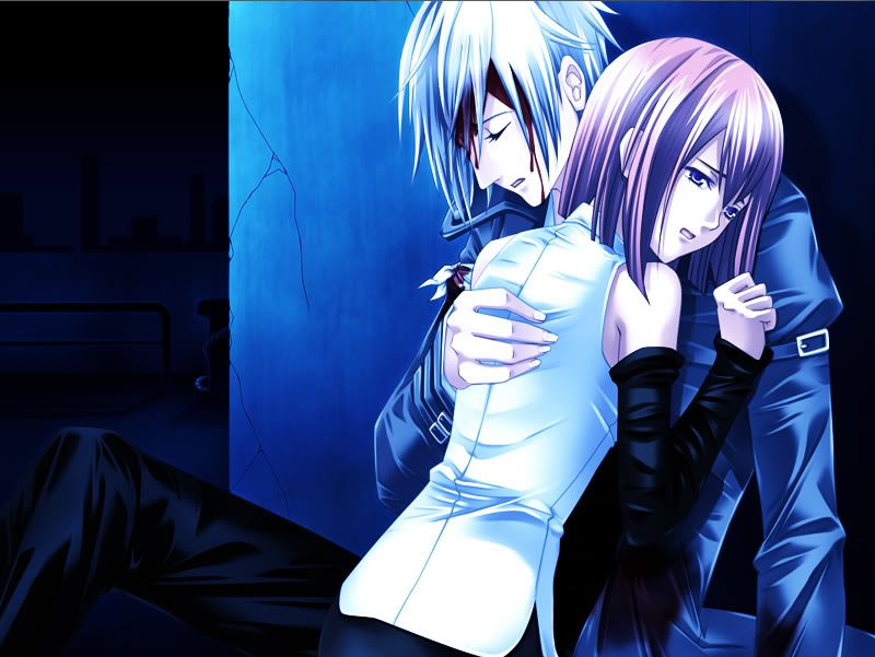 sad anime couple Pictures, Images and Photos