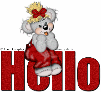 smiley: Hello Bear - keystrokes: