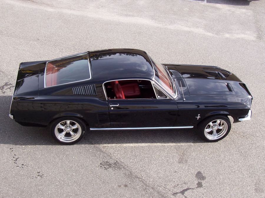 1967 Ford mustang fastback black #2