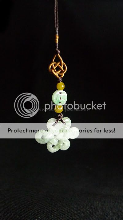 This is a beautiful handcrafted item featuring a Mystic Knot pendant 